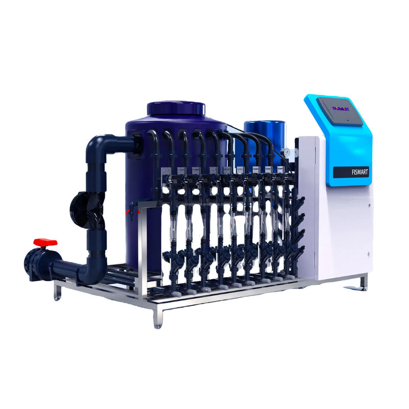 FISMART-C Drip Irrigation Fertilizer Machine with 9 Fertilizer Channels 304 Stainless Steel Frame and Precision EC/PH Control